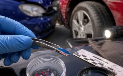 Un fragmento de pintura puede ayudar a reducir la búsqueda de un vehículo implicado en un delito