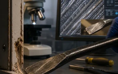 Una herramienta puede dejar una “firma” microscópica sobre el material que toca