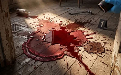 Una mancha de sangre no se seca siempre al mismo ritmo