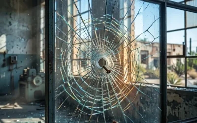 Las fracturas del vidrio pueden conservar información sobre cómo ocurrió el impacto