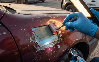 La pintura de un automóvil puede tener varias capas de información forense