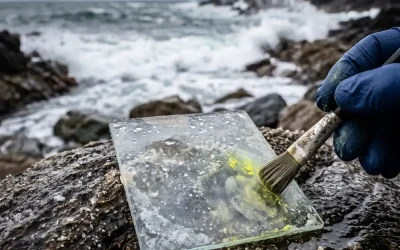 El agua de mar puede dificultar el revelado de una huella dactilar