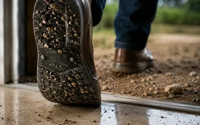 Las partículas de un zapato pueden cambiar rápidamente cuando se camina por otro lugar