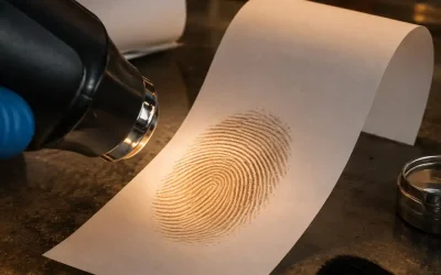 El papel térmico puede revelar una huella dactilar utilizando únicamente calor