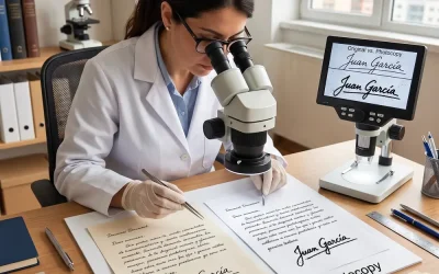 Una fotocopia puede alterar la apariencia de una escritura y crear características que no estaban en el original