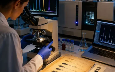 La edad de una tinta puede investigarse mediante sus cambios químicos