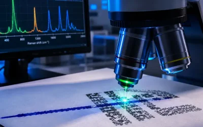 La espectroscopía Raman puede determinar qué elemento de un documento fue colocado primero