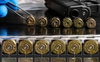 Un mismo arma puede dejar pequeñas diferencias entre casquillos disparados consecutivamente