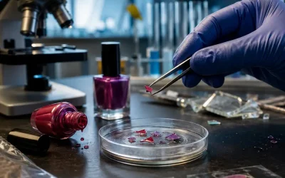 El esmalte de uñas puede convertirse en una evidencia química